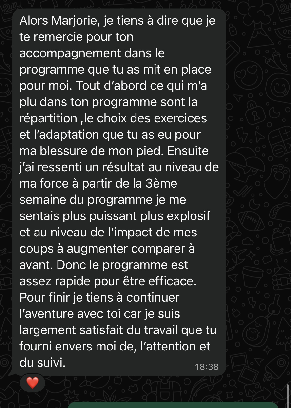 Avis programme entrainement préparation physique boxe anglaise